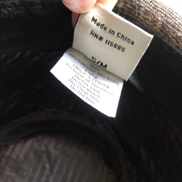 VINTAGE CROWN Co. Dark Heather Brown Fedora - Picture 3 of 6